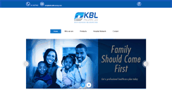 Desktop Screenshot of kblhealthcareng.com